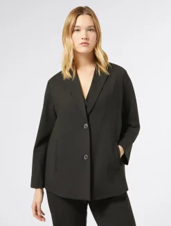 Marina Rinaldi Camicie & Bluse | Camicie & Bluse*Giacca casacca in gabardina di lana NERO
