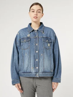 Marina Rinaldi Giacche & Blazer | Giacche & Blazer*Giacca cropped in denim BLU