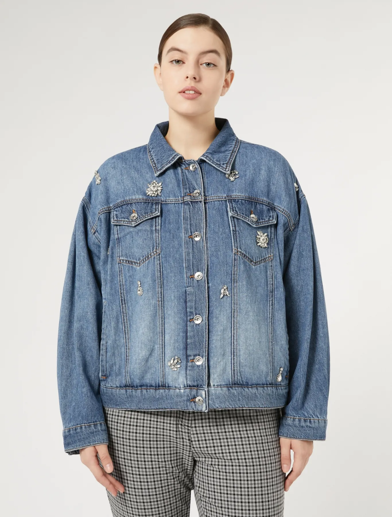 Marina Rinaldi Giacche & Blazer | Giacche & Blazer*Giacca cropped in denim BLU