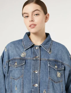 Marina Rinaldi Giacche & Blazer | Giacche & Blazer*Giacca cropped in denim BLU