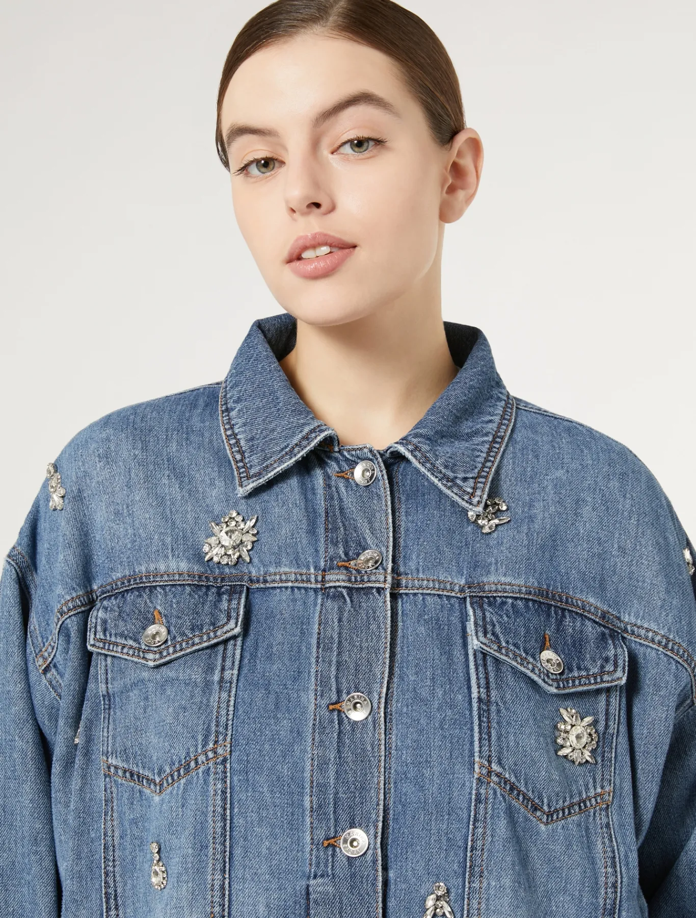 Marina Rinaldi Giacche & Blazer | Giacche & Blazer*Giacca cropped in denim BLU
