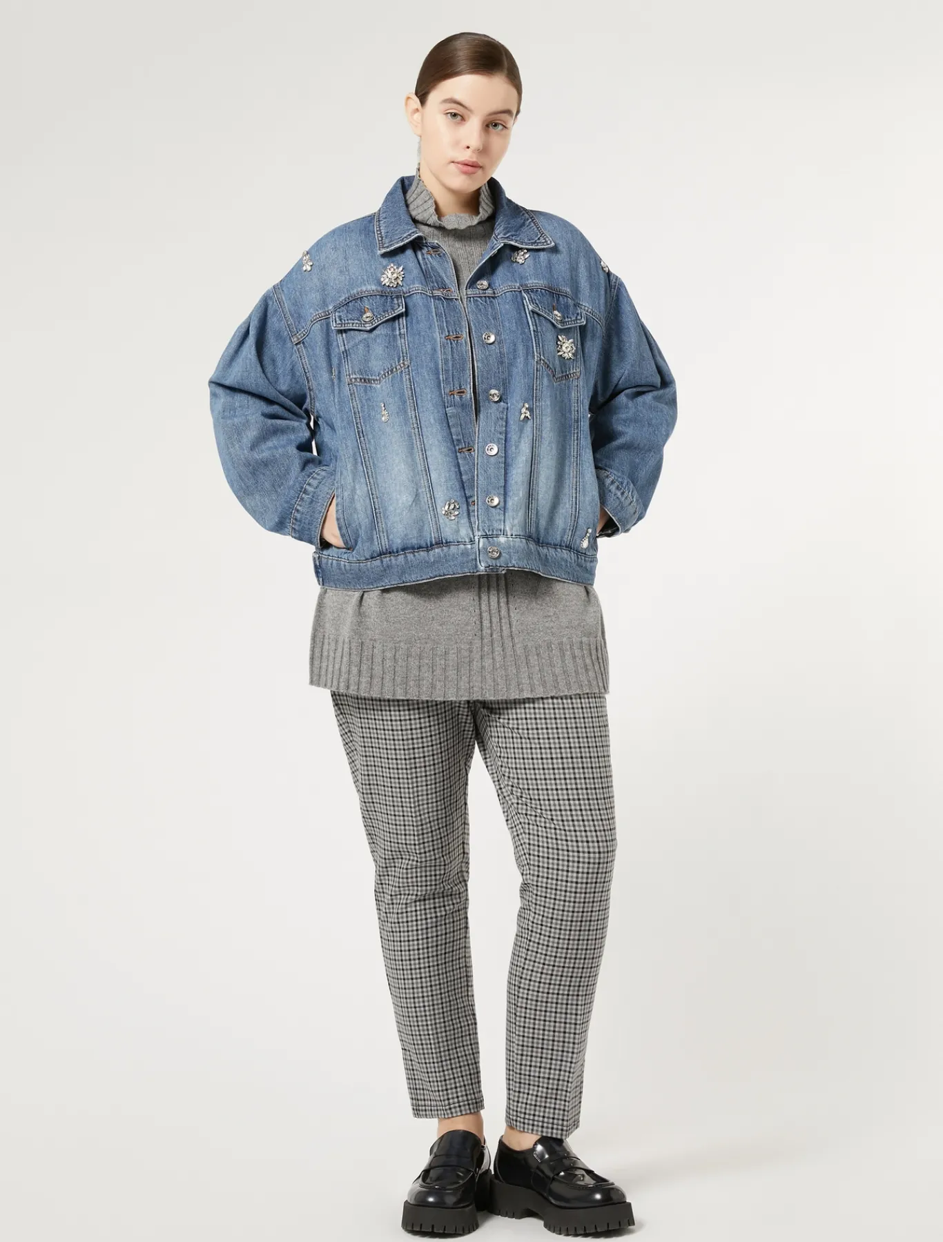 Marina Rinaldi Giacche & Blazer | Giacche & Blazer*Giacca cropped in denim BLU