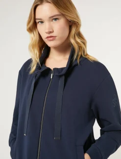 Marina Rinaldi Giacche & Blazer | Giacche & Blazer*Giacca in felpa di cotone BLU