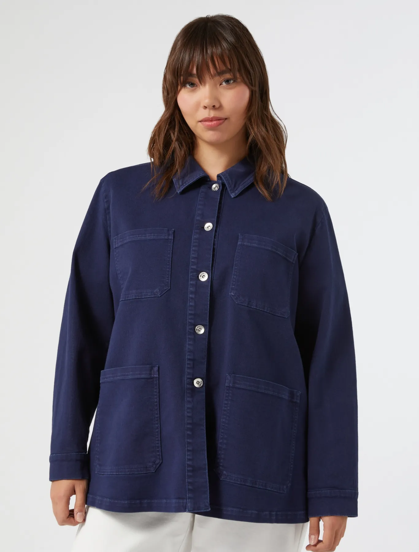 Marina Rinaldi Giacche & Blazer | Giacche & Blazer*Giacca in bull di cotone stretch BLUCINA