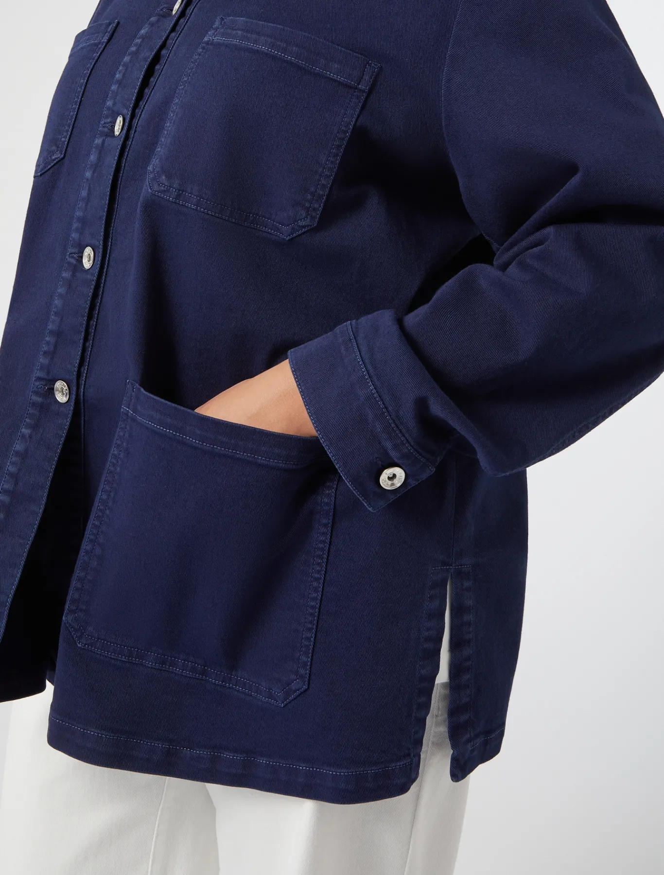 Marina Rinaldi Giacche & Blazer | Giacche & Blazer*Giacca in bull di cotone stretch BLUCINA