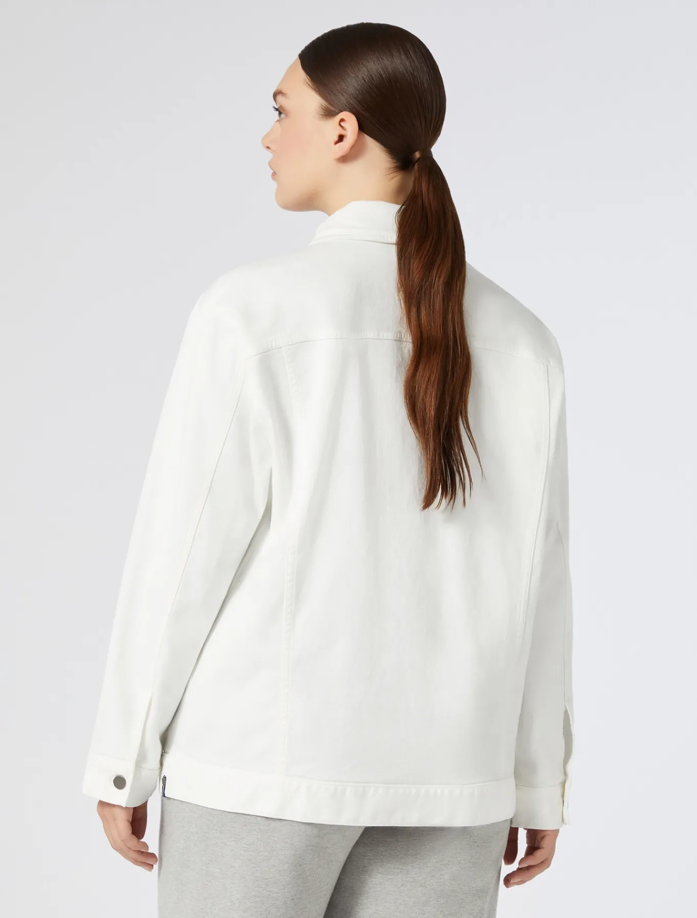 Marina Rinaldi Giacche & Blazer | Giacche & Blazer*Giacca in bull di cotone stretch BIANCO