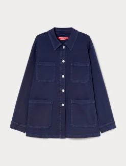 Marina Rinaldi Giacche & Blazer | Giacche & Blazer*Giacca in bull di cotone stretch BLUCINA