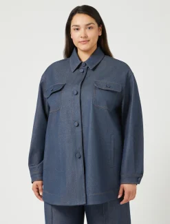 Marina Rinaldi Camicie & Bluse | Camicie & Bluse*Giacca in bull di misto cotone BLUEJEANS
