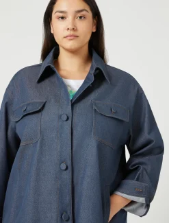 Marina Rinaldi Camicie & Bluse | Camicie & Bluse*Giacca in bull di misto cotone BLUEJEANS