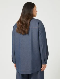 Marina Rinaldi Camicie & Bluse | Camicie & Bluse*Giacca in bull di misto cotone BLUEJEANS