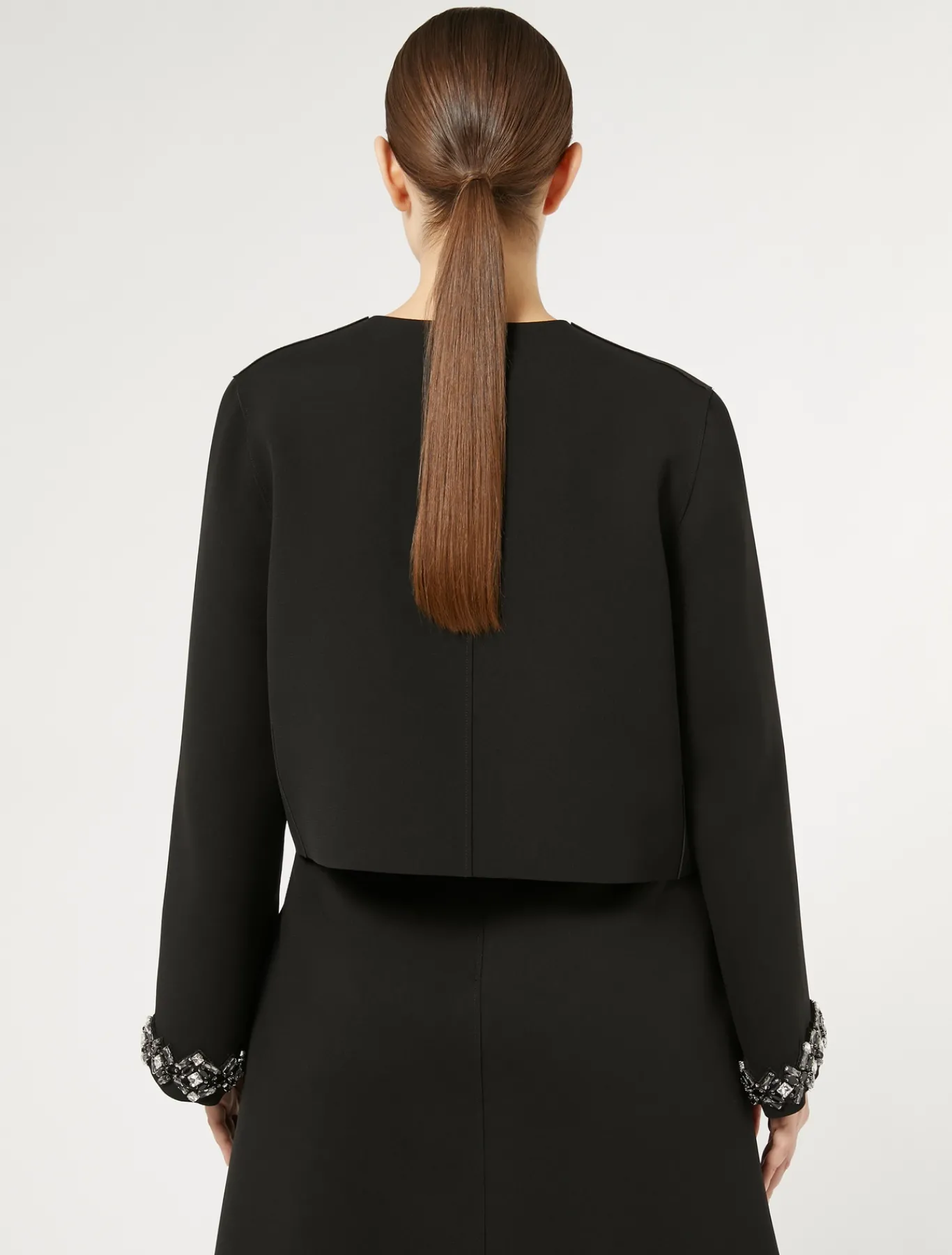 Marina Rinaldi Giacche | Giacche & Blazer*Giacca in cady con strass NERO