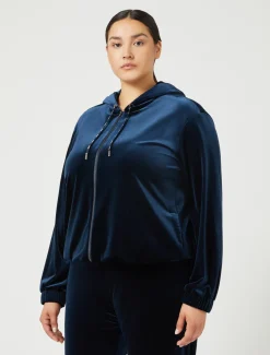 Marina Rinaldi Giacche & Blazer | Giacche & Blazer*Giacca in ciniglia stretch BLUNOTTE