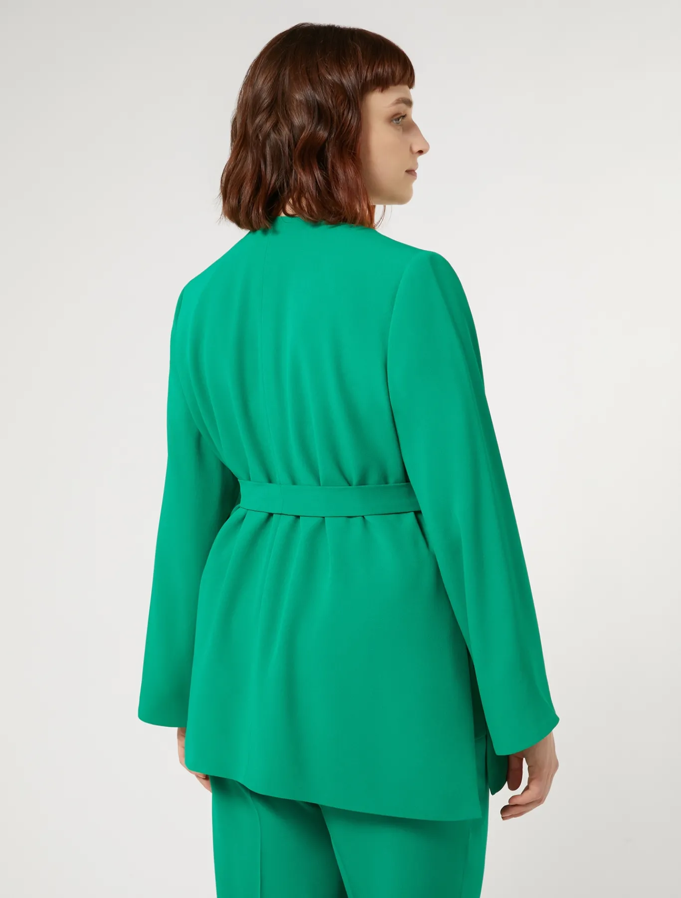 Marina Rinaldi Giacche | Collezione Elegante*Giacca in crêpe envers satin VERDEBANDIERA