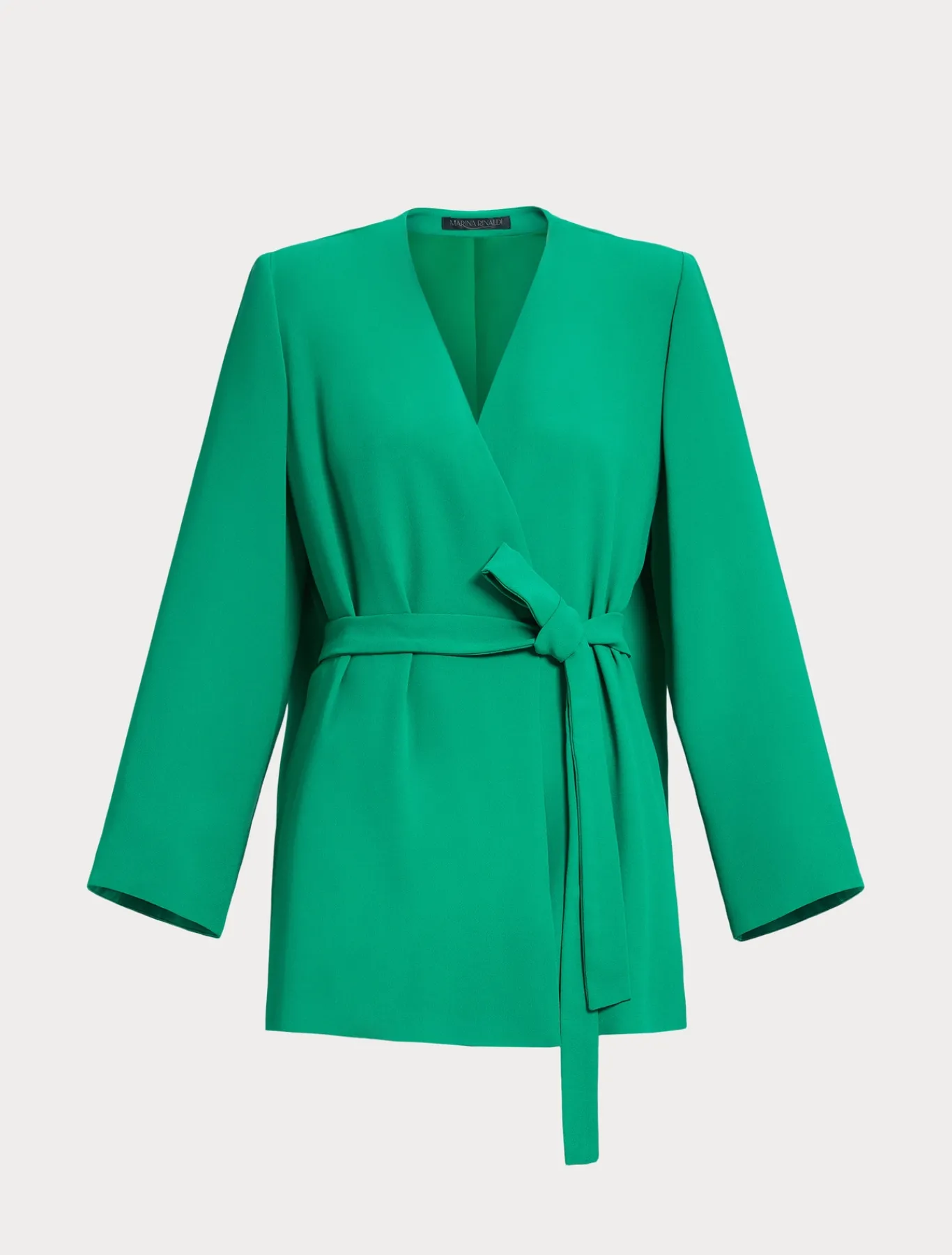 Marina Rinaldi Giacche | Collezione Elegante*Giacca in crêpe envers satin VERDEBANDIERA