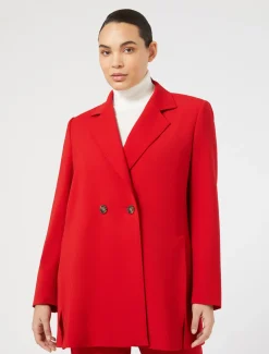 Marina Rinaldi Giacche & Blazer | Giacche & Blazer*Giacca in crêpe satin di lana ROSSO