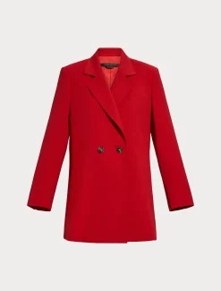 Marina Rinaldi Giacche & Blazer | Giacche & Blazer*Giacca in crêpe satin di lana ROSSO