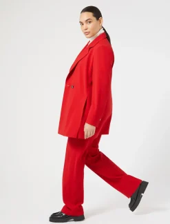 Marina Rinaldi Giacche & Blazer | Giacche & Blazer*Giacca in crêpe satin di lana ROSSO