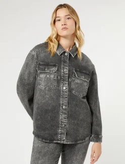 Marina Rinaldi Giacche & Blazer | Giacche & Blazer*Giacca in denim di cotone NERO