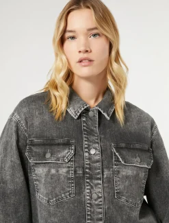 Marina Rinaldi Giacche & Blazer | Giacche & Blazer*Giacca in denim di cotone NERO