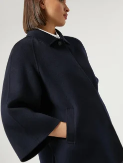 Marina Rinaldi Cappotti & Trench | Cappotti & Trench*Giacca in double di lana e cachemire BLUNOTTE