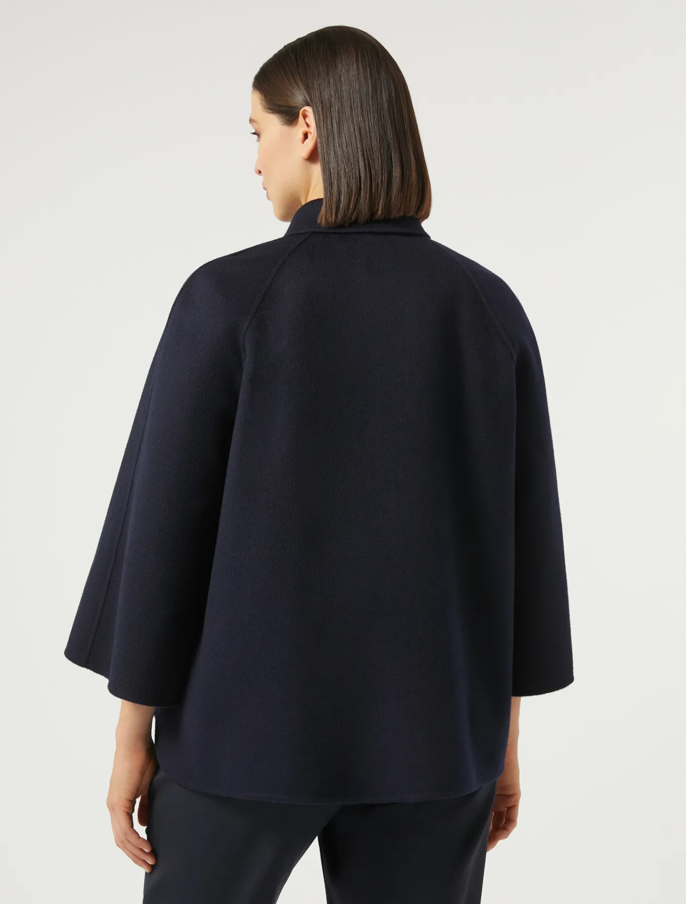 Marina Rinaldi Cappotti & Trench | Cappotti & Trench*Giacca in double di lana e cachemire BLUNOTTE