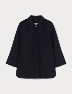 Marina Rinaldi Cappotti & Trench | Cappotti & Trench*Giacca in double di lana e cachemire BLUNOTTE