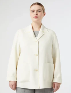 Marina Rinaldi Cappotti & Trench | Cappotti & Trench*Giacca in double di misto lana AVORIO