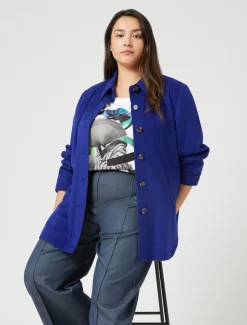 Marina Rinaldi Giacche & Blazer | Giacche & Blazer*Giacca in drap di lana BLUNOTTE