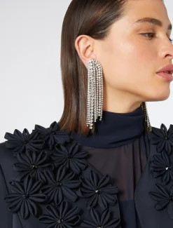 Marina Rinaldi Giacche | Collezione Elegante*Giacca in duchesse con ricami BLUNOTTE