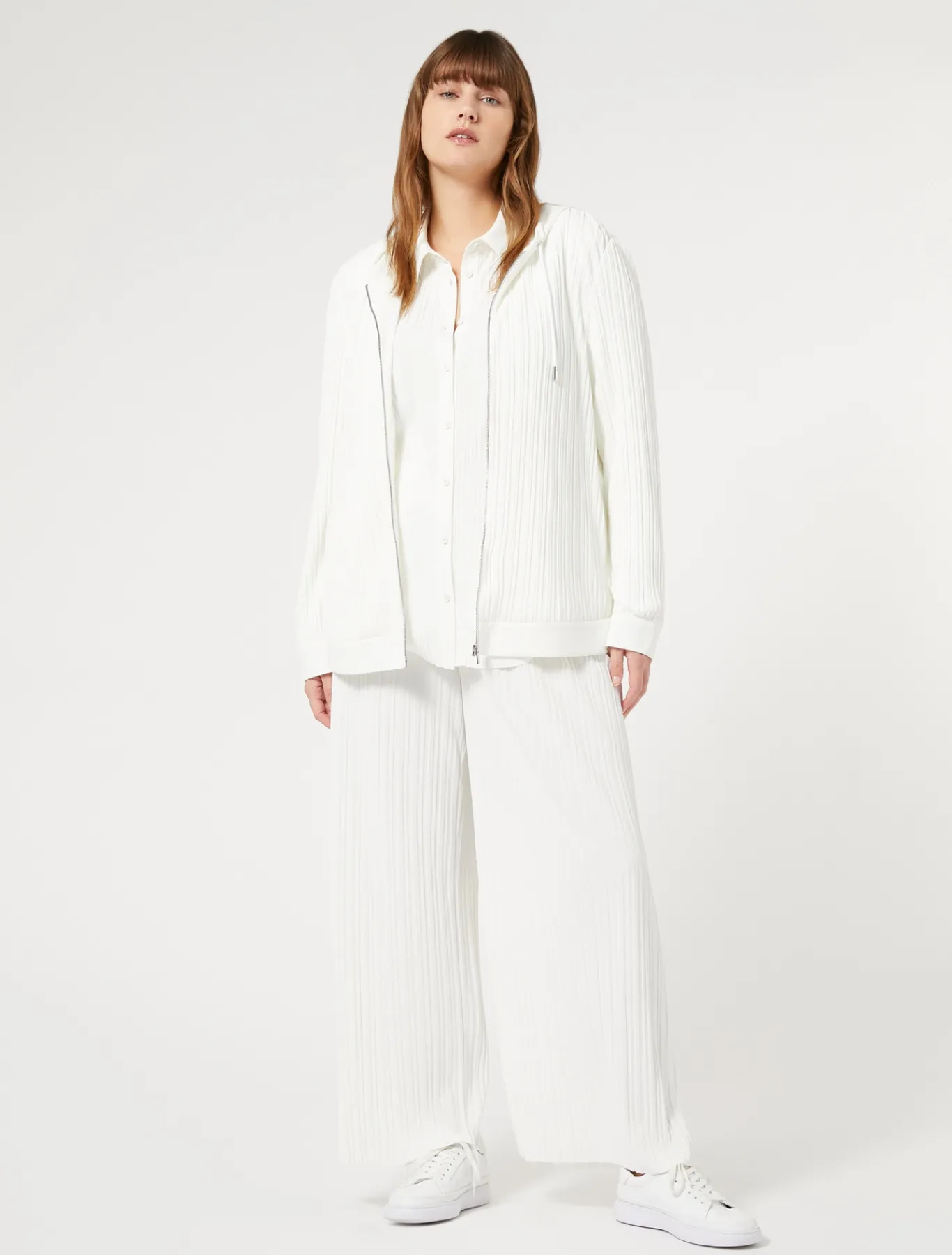 Marina Rinaldi Giacche & Blazer | Giacche & Blazer*Giacca in jersey plissé BIANCO