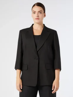 Marina Rinaldi Giacche & Blazer | Giacche & Blazer*Giacca in lino NERO