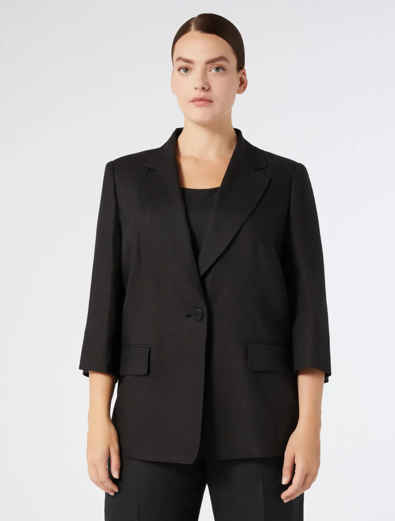 Marina Rinaldi Giacche & Blazer | Giacche & Blazer*Giacca in lino NERO