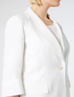 Marina Rinaldi Giacche & Blazer | Giacche & Blazer*Giacca in lino BIANCO