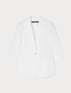 Marina Rinaldi Giacche & Blazer | Giacche & Blazer*Giacca in lino BIANCO