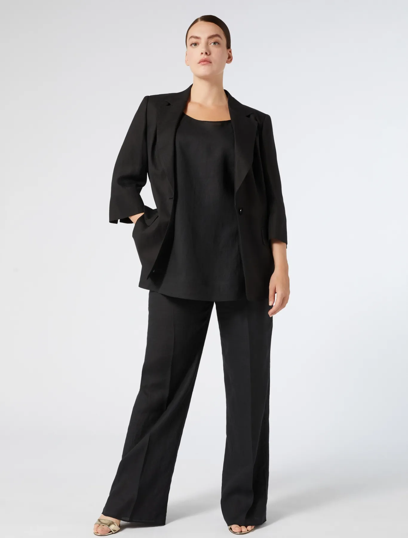 Marina Rinaldi Giacche & Blazer | Giacche & Blazer*Giacca in lino NERO