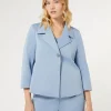 Marina Rinaldi Giacche | Giacche & Blazer*Giacca in ottoman AZZURRO