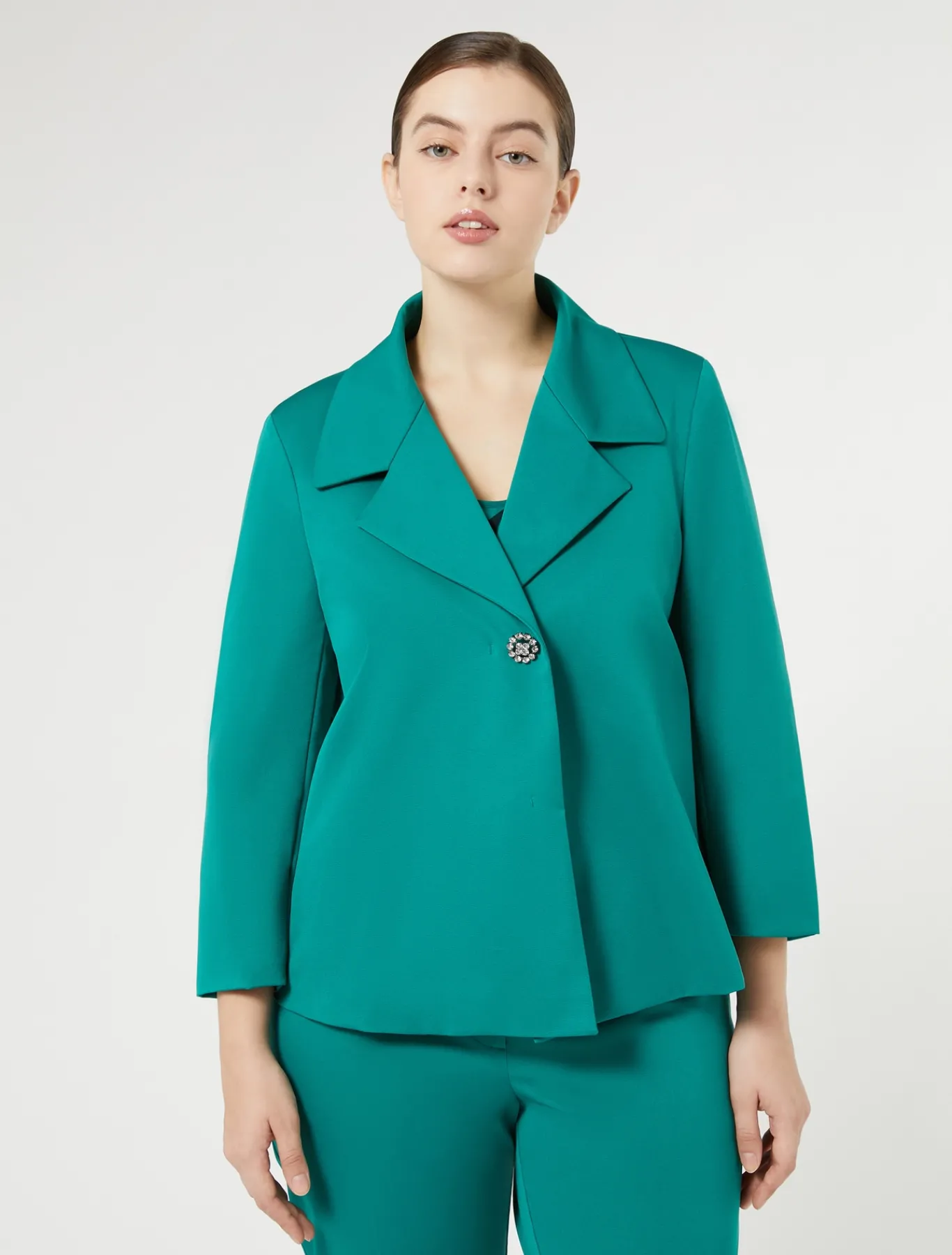 Marina Rinaldi Giacche | Giacche & Blazer*Giacca in ottoman VERDE