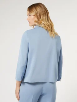 Marina Rinaldi Giacche | Giacche & Blazer*Giacca in ottoman AZZURRO