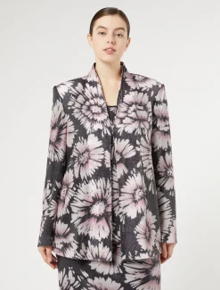 Marina Rinaldi Giacche | Giacche & Blazer*Giacca in paillettes e raso BLUNOTTE
