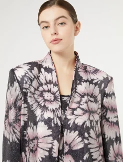 Marina Rinaldi Giacche | Giacche & Blazer*Giacca in paillettes e raso BLUNOTTE