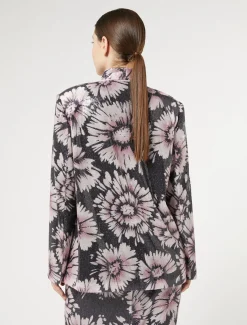 Marina Rinaldi Giacche | Giacche & Blazer*Giacca in paillettes e raso BLUNOTTE