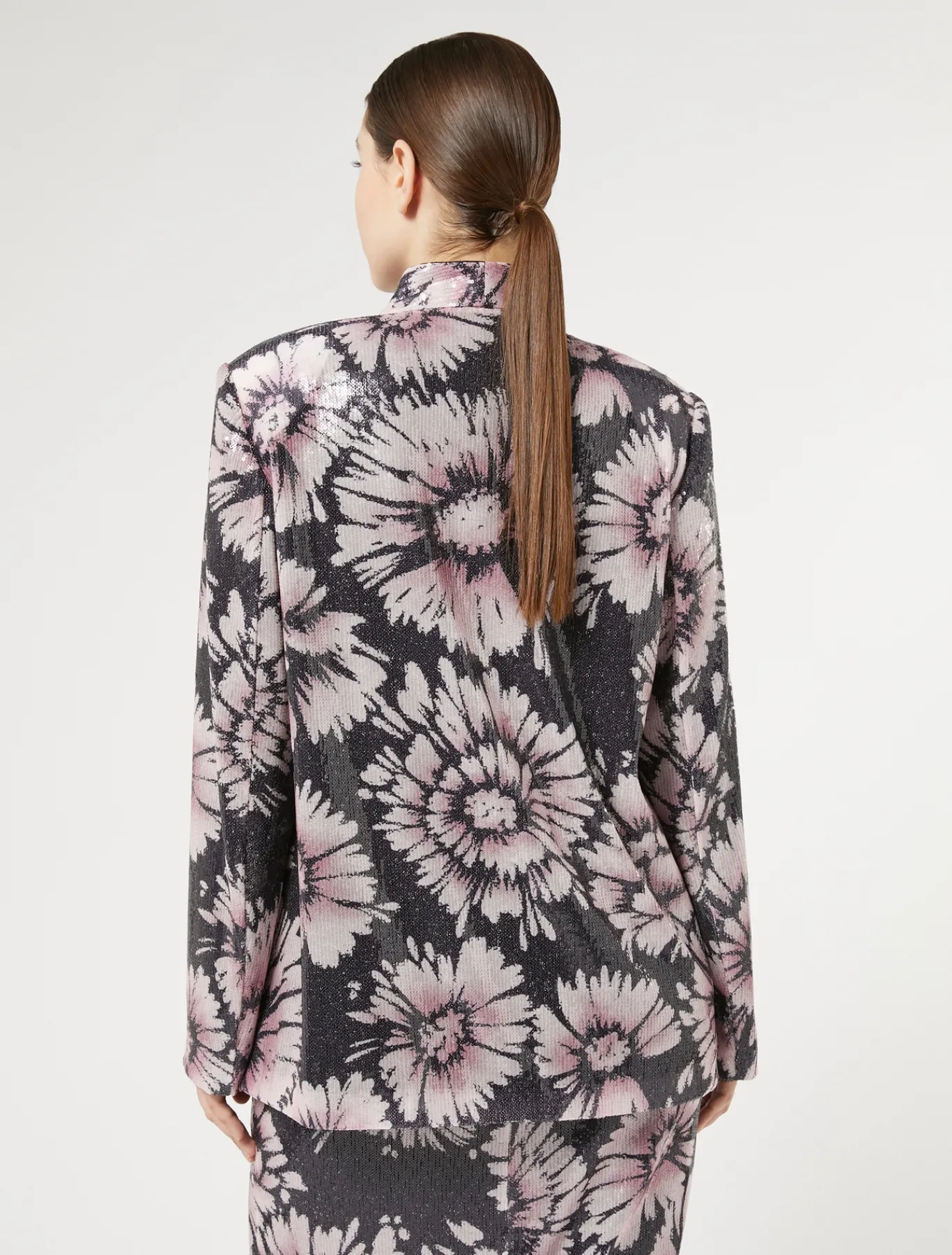 Marina Rinaldi Giacche | Giacche & Blazer*Giacca in paillettes e raso BLUNOTTE