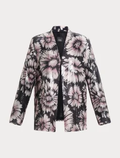 Marina Rinaldi Giacche | Giacche & Blazer*Giacca in paillettes e raso BLUNOTTE