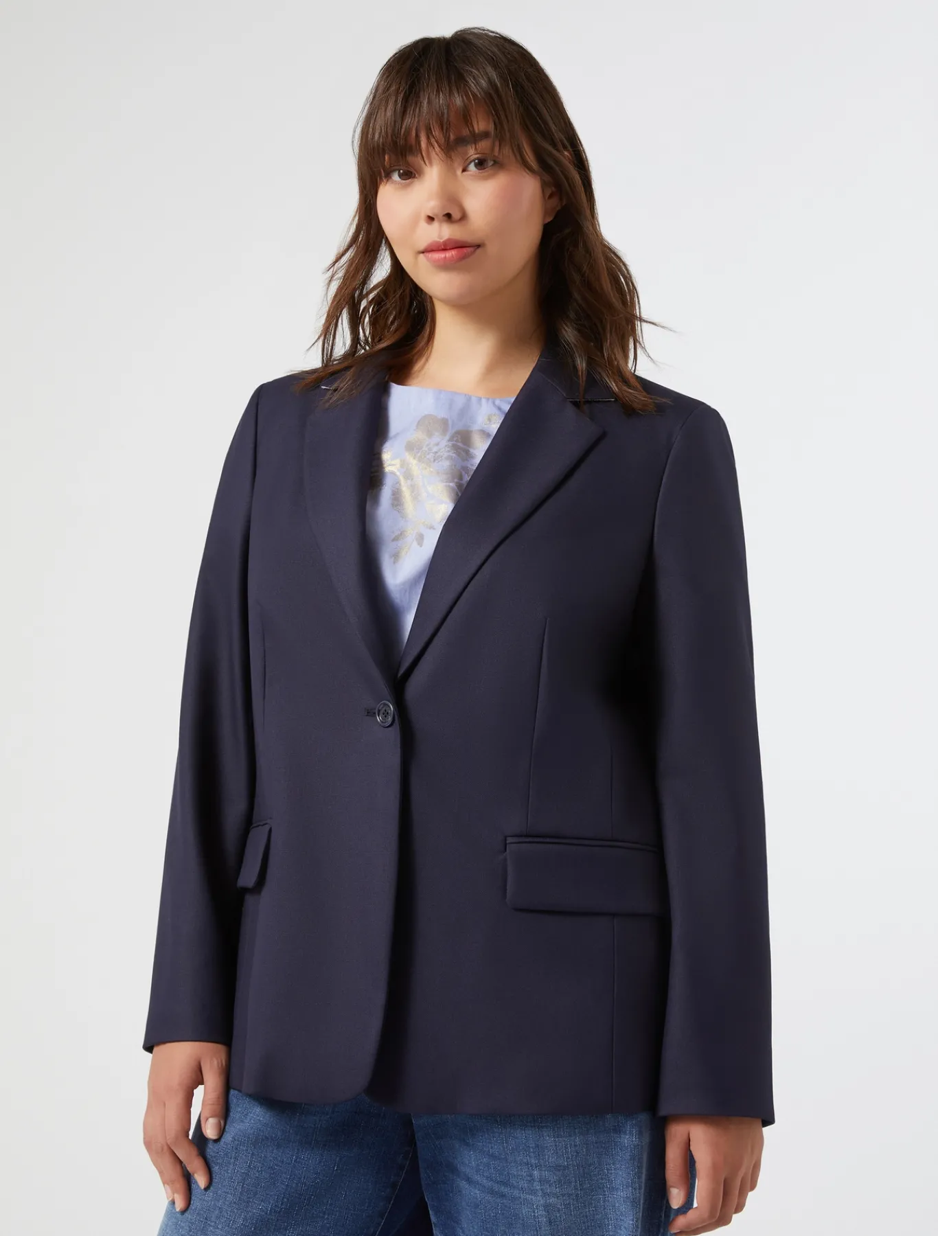 Marina Rinaldi Giacche & Blazer | Giacche & Blazer*Giacca in saglia di misto viscosa BLU