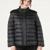 Marina Rinaldi Piumini | Piumini*Giacca in tela di nylon antigoccia NERO