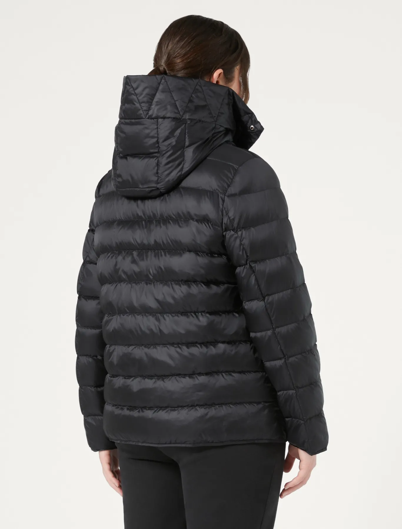 Marina Rinaldi Piumini | Piumini*Giacca in tela di nylon antigoccia NERO