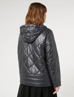 Marina Rinaldi Piumini | Piumini*Giacca in tela tecnica antigoccia NERO