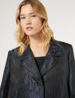Marina Rinaldi Giacche | Giacche & Blazer*Giacca in tessuto jacquard BLUMARINO