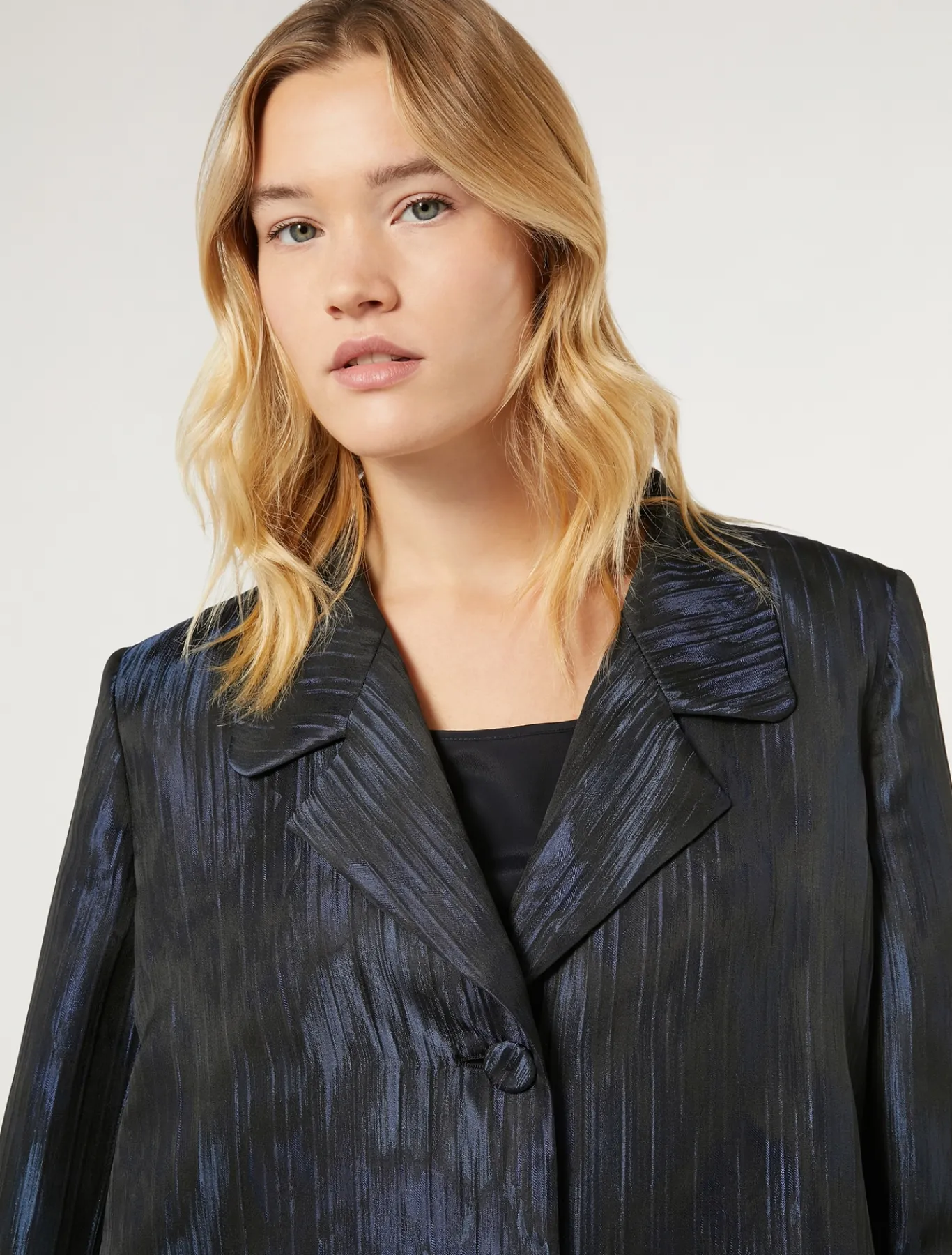 Marina Rinaldi Giacche | Giacche & Blazer*Giacca in tessuto jacquard BLUMARINO