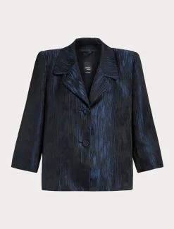 Marina Rinaldi Giacche | Giacche & Blazer*Giacca in tessuto jacquard BLUMARINO